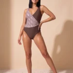 Women's Tummy Control One-Piece V-Neck Shaping Swimwear