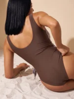 Women's Tummy Control One-Piece V-Neck Shaping Swimwear - Image 6